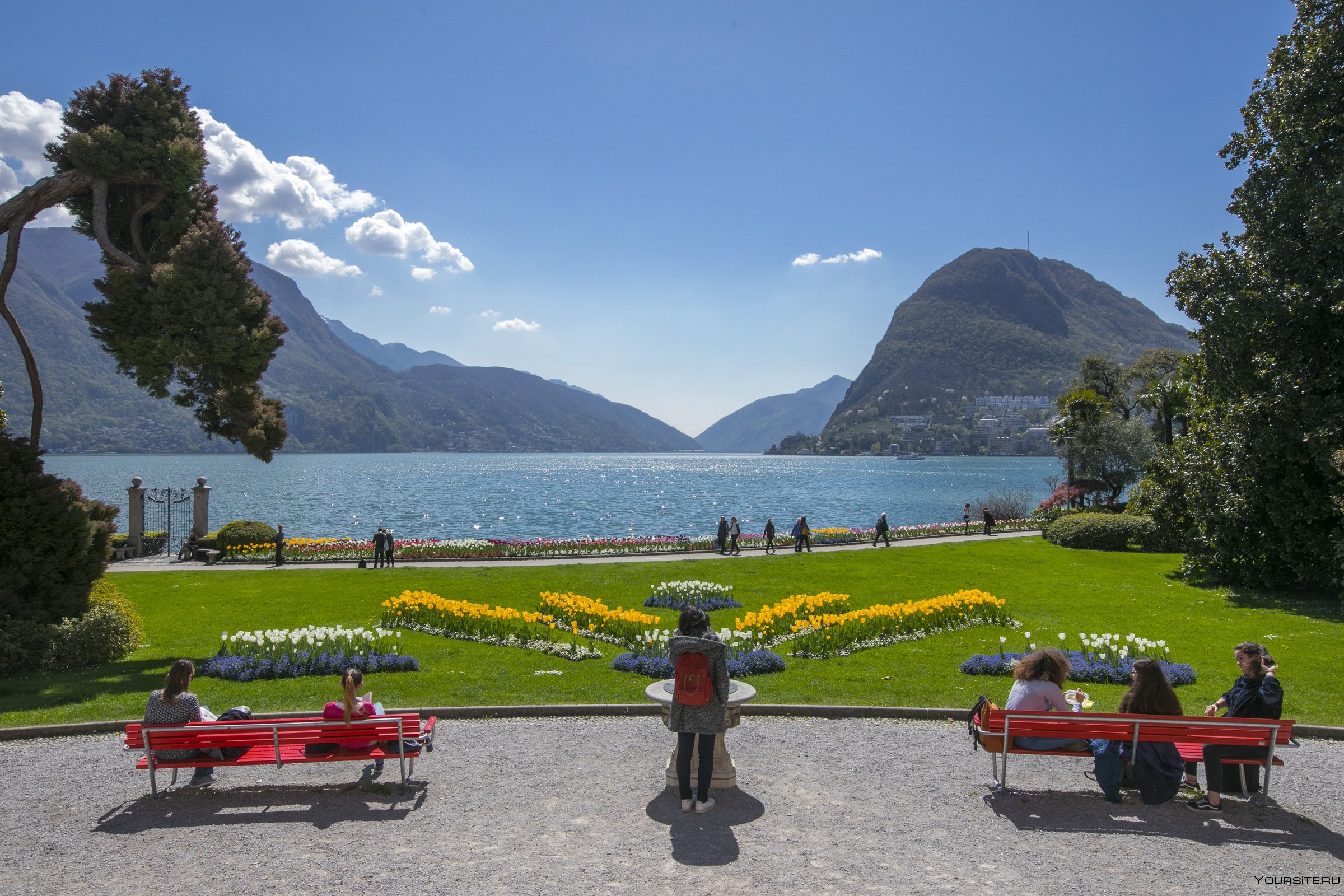 Tourism in Lugano Park